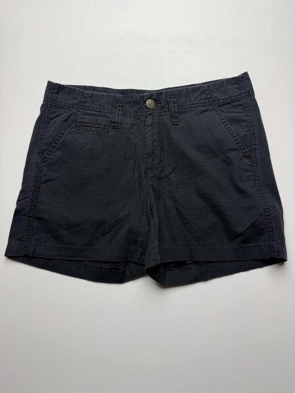 Calvin Klein Jeans Shorts Womens 6 Black Twill Chino 4 Inseam Casual Summer